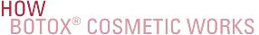 How BOTOX&reg; Cosmetic Works